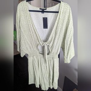 NWT Front Tie Romper